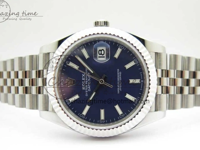 Best AAA Replica Sites Bracelet Best 1:1 41 Marker ZF 2438 Steel 126334 Blue Dial A 904L Stick Edition on Jubilee DateJust Compact 1217